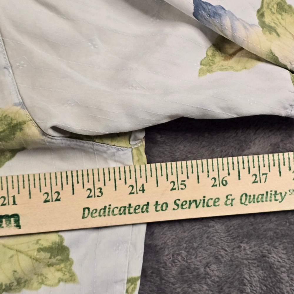 Tommy Bahama Shirt Men XL Tropical Blue Green Leaf Print Short Sleeve Vacation - Picture 14 of 16